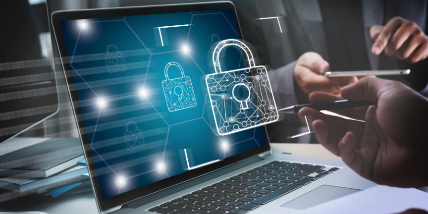 image of a hard drive being made safe using destruction and shredding methods for safe and secure data destruction