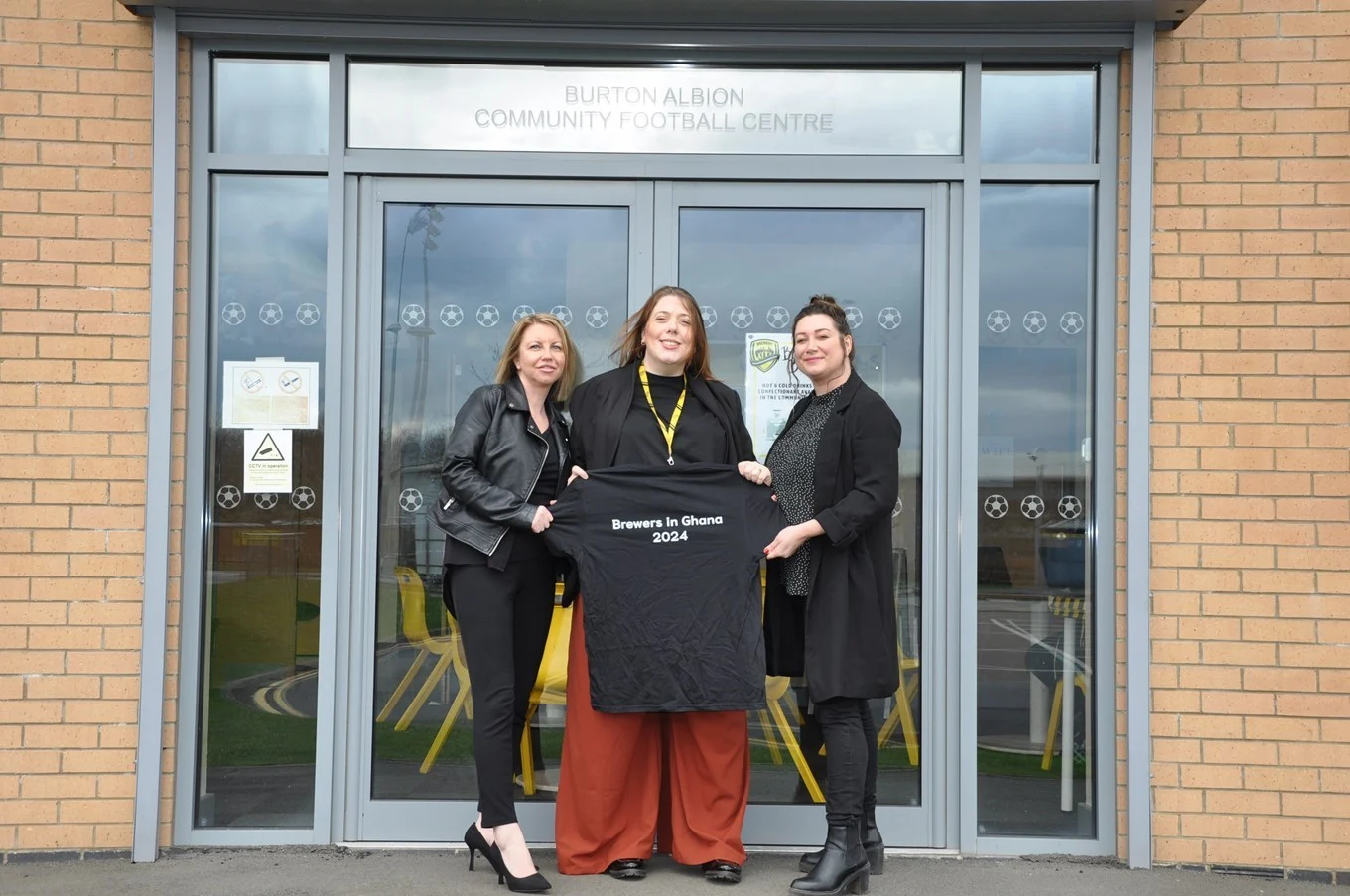Uniq Recycling supports Burton Albion's mission to Ghana, aiding Zoe Bailey's journey with a generous donation.